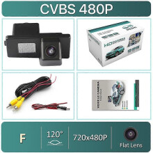 (CVBS-720x480P) Caméra de recul GreenYi CCD AHD1080P à vision nocturne pour plaque d'immatriculation