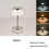 Lampe de table LED moderne et créative en acrylique, rechargeable par USB, à intensité variable, idéale 1