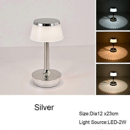 Lampe de table LED moderne et créative en acrylique, rechargeable par USB, à intensité variable, idéale