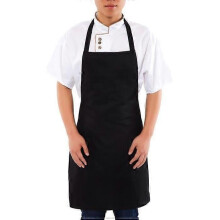 Klassiskt design Köksförkläde Chef Haklapp, Svart