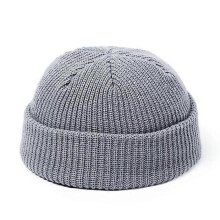 Vissershoed - Niet gespecificeerd - Grijs - Retrostijl - Unisex - Herfst/Winter