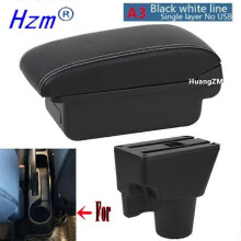 (Une ligne noire et blanche) Pour boîte d'accoudoir Kia Picanto pour pièces de rénovation intérieures