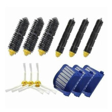 Kit de 3 paires de brosses d'extraction + 3 protections de filtre + 3 brosses latérales pour iRobot