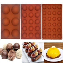 Half Sphere Silikon Kakform Muffin Choklad Cookie Form Bakform 3st Pg590
