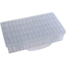 Boîtes de rangement pour broderie diamant 64 flacons séparés Boîte en plastique transparente amovible