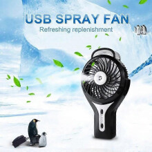 Mini ventilateur portatif rechargeable par USB, à piles, noir