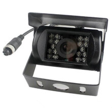 (Interface 4 broches) Bileeko Caméra de recul étanche 18 LED pour voiture, vision nocturne infrarouge