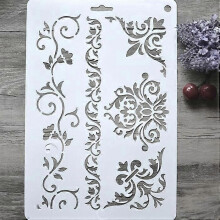 Pochoir de fleurs à faire soi-même pour peinture, scrapbooking, gaufrage, cartes décoratives en papier,
