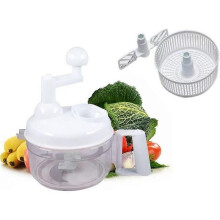 Robot da cucina manuale per tritacarne, con lama in acciaio inox, per frutta, verdura, carne, essiccatore