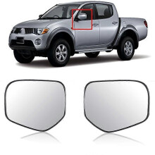 (Vänster) Vänster & höger bil sidospegeluppvärmt glas för Mitsubishi TRITON 2006 - 2015 L200 2005-2011