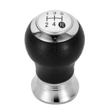 (5-växlad silver)5/6-växlad ABS-växelspaksreglage Shifter Pen Gaitor Boot Cover Case för Toyota Yaris