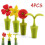 Flaskpropp, Blomformad vinflaskpropp, Silikonvinpropp, Creative Champagnepropp, 1