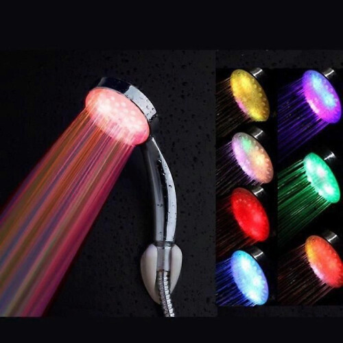 Pommeau de douche à main avec éclairage de salle de bain 8 LED