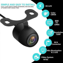 Caméra de recul HD 170 degrés CMOS pour voiture, vue arrière/avant/latérale, étanche