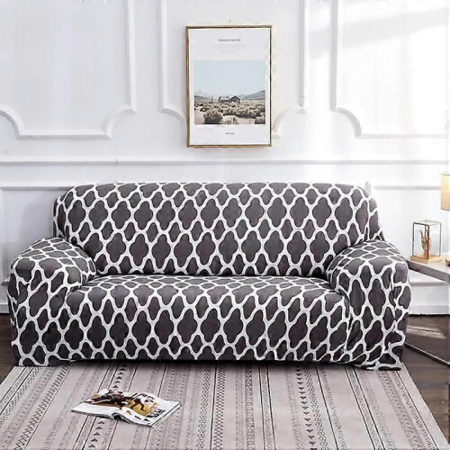 Copridivano 3 posti 195-230 cm con braccioli, copripoltrona e copridivano elasticizzati, copridivano