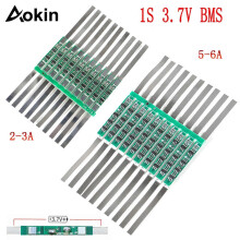 10 stuks Li-ion batterijbeschermingsbord BMS 1S 3A/5-6A PCB-beschermingsbord geschikt voor 3,7V 18650