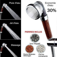 Système de filtration pour pommeau de douche Novhill, aide à lutter contre la chute des cheveux, purifie