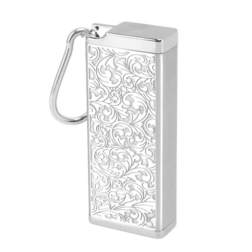 8 Stück King-Size Zigarrenetui 9,4  3,9  1,8 cm Silber 3D 1