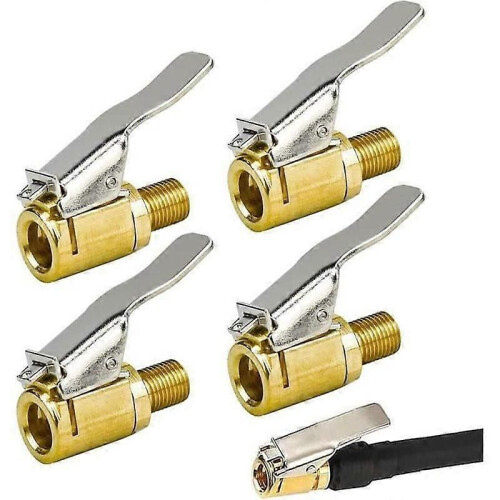 4st 8mm bildäckspumpmunstycke bildäckventiladapter Mässingspumpventilkontakt luftchuckpump