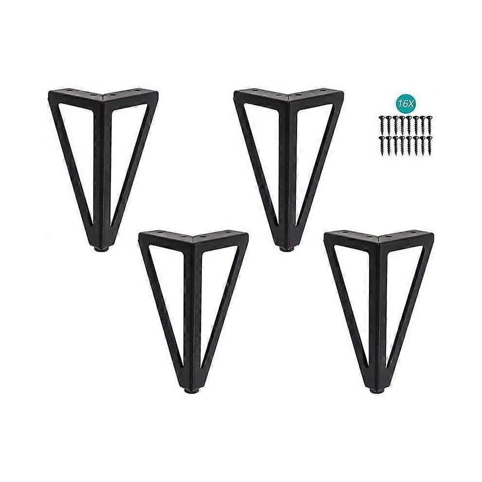 Furniture Legs Metal Table Legs 15cm Black Furniture Legs for TV Table Coffee Table Leg Cabinet4pcs