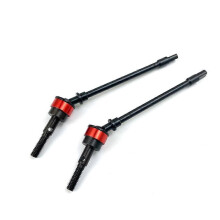 (Rouge) 2 pièces essieu avant en acier dur CVD arbre de transmission Dogbone pour 1/10 RC Crawler Axial