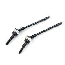 (Argent) 2 pièces essieu avant en acier dur CVD arbre de transmission Dogbone pour 1/10 RC Crawler Axial