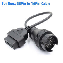 Per Mercedes Benz Adattatore cavo OBDII a 38 pin Trasferimento da 38 pin a connettore diagnostico OBD