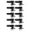 10 st Bilvattenrörskoppling ID12-ID6- L Typ Pipe Quick Connector Pipe Connector 1