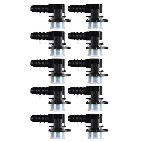 10 st Bilvattenrörskoppling ID12-ID6- L Typ Pipe Quick Connector Pipe Connector