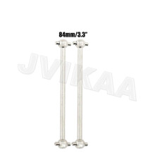 (2PCS Silver-84mm)HSP RC Car Steel Metal Drive Shaft Dogbone Overall Length 61mm 63mm 70mm 77mm 84mm