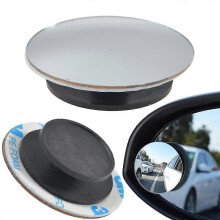 (2 pièces) Rétroviseur convexe rond grand angle 360 pour voiture, rétroviseur latéral pour angle mort,