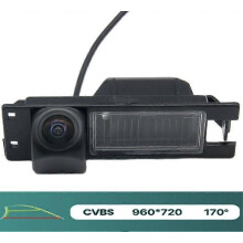 (CVBS Trajectory) Caméra de recul AHD 720P Trajectory Fisheye pour Opel Astra H J Corsa D Meriva