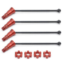 Arbre de transmission avant et arrière en métal CVD (4 pièces rouges) pour Traxxas X-Maxx XMAXX 6S 8S