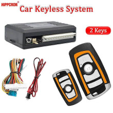 Hippcron Car Central Dörrlås Auto Keyless Entry System Knapp Start Stop Nyckelring Central Kit Universal