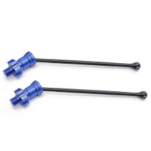 (2 pièces bleu) Arbre de transmission avant et arrière en métal CVD pour Traxxas X-Maxx XMAXX 6S 8S