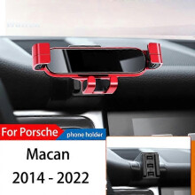 Biltelefonhållare för Porsche Macan 2014-2022 GPS Special Gravity Navigation Mobilfäste 360 grader