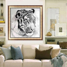 Peinture diamant 5D Tigre, broderie cristal, décoration murale, bricolage, maison