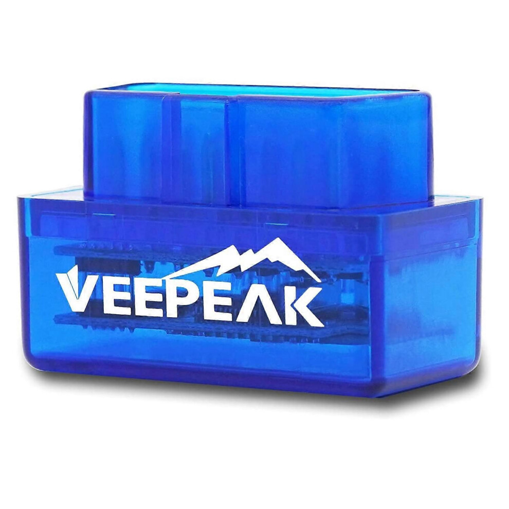 Veepeak Mini Bluetooth OBD2 Scanner Androidille, auton OBD II -diagnostiikkaskannaustyökalun tarkistusmoottorin