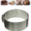 Rostfritt stål Expanderbar Cake Circle Form Bakverk Ram Cutter Slicer Mousse 1