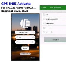För DAGPS GPS tracker IMEI Aktivera 11 år Livstid För GT02 GT06 TK200 TK210 TK206 TK800 fungerar med