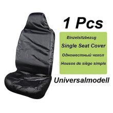 1 funda para asiento de coche, color negro, para un solo asiento, para copiloto, impermeable y a prueba