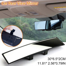 Backspegel 12-tums Clip-On Panoramic Clear Rearview Car Vidvinkelspegel Universal Anti-Green Mirror