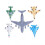 5 PCS Fighter Aircraft Model Simulation Flight Plane Fighter Model Decoration Set Toy Boy Creative Gift 2