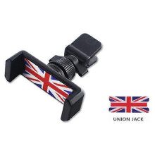 (Röd)Universal Union Jack Biltelefonhållare Luftventil Utlopp Montering Mobiltelefonhållare Fäste för