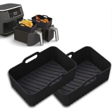 2-pack Air Fryer-formtillbehör för Ninja Foodi AF400EU AF300EU 95L silikon Airfryer Pot