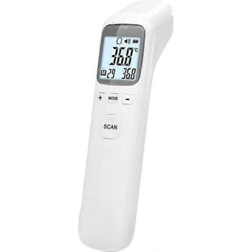 Pann- och örontermometer, infraröd digital termometer för barn, vuxna - grå
