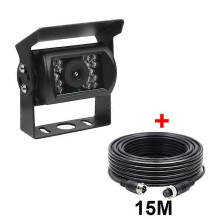 (Caméra AHD-15M) Caméra de recul et de stationnement étanche IP68 18 LED pour voiture AHD 1080P HD IR