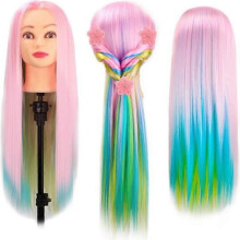 Tête de mannequin CoastaCloud 60-66 cm Tête de formation professionnelle en cosmétologie