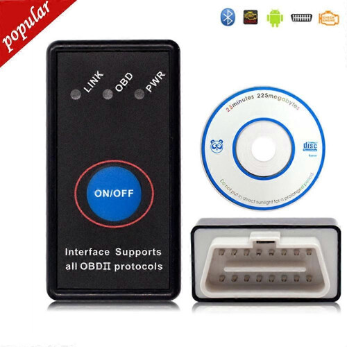 ELM327 V2.1 Bluetooth Strömbrytare På/Av OBD2 Diagnostikverktyg Xiaoyushu 327 2.1 Obdi Code Reader