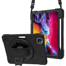 Custodia robusta antiurto per Apple iPad Pro 11 2020 con portapenne, supporto girevole, tracolla e